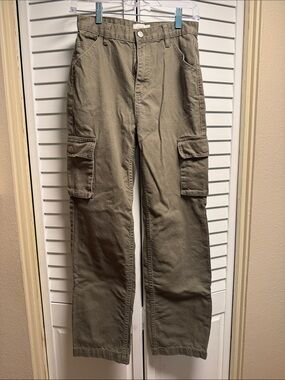 PacSun Olive Cargo Pants with Flap Utility Pockets